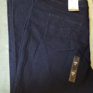 style&co slim leg 22w highrise tummy control jean